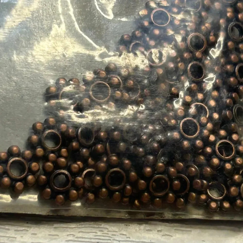 Metal Gallery Spacer Bead Lot Silver Copper Gunmetal NOS